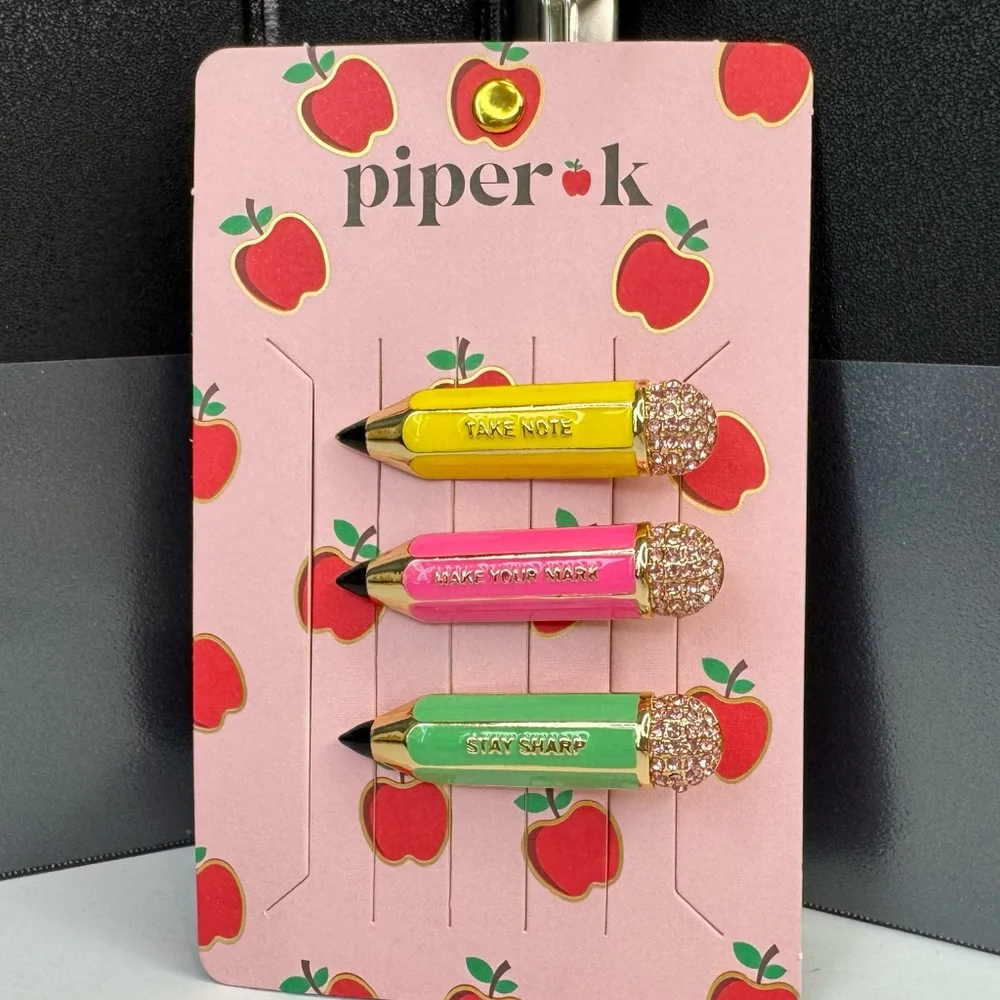 Piper K Pencil-Shaped Barrettes - Picture 1 of 2